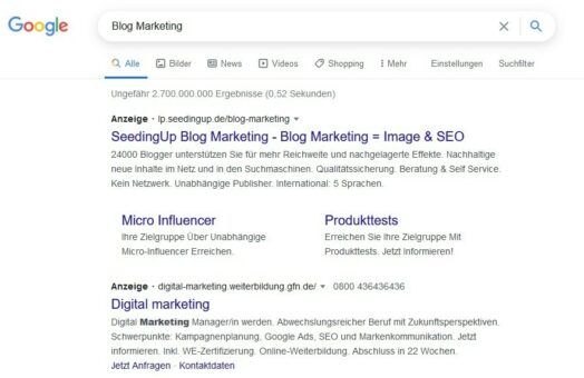 Google Werbung Kennzeichnung