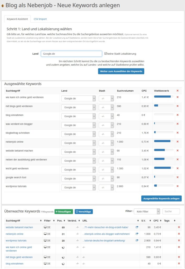 SEO Tool Backlinks überwachen