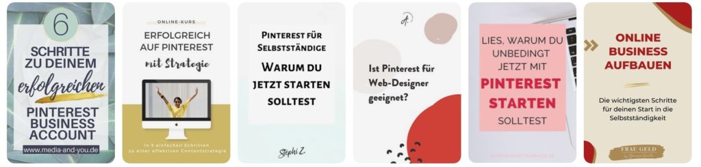 Suche nach erfolgreichem Pinterest Marketing
