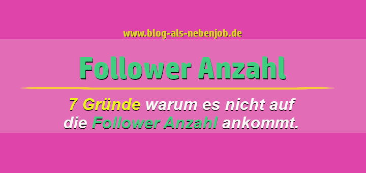 Warum es nicht auf die Follower Anzahl ankommt