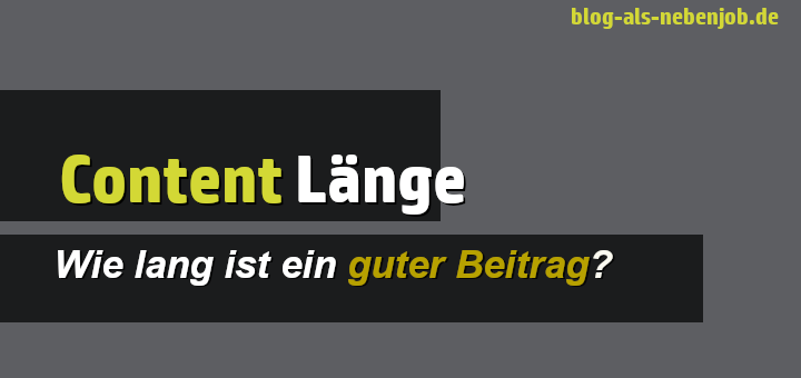 Wie sieht die optimale Content Länge aus