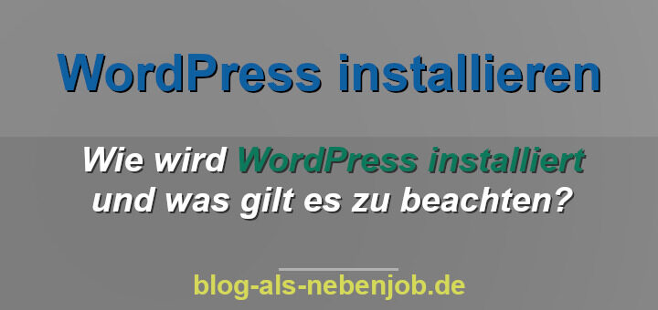 Wie wird WordPress installiert